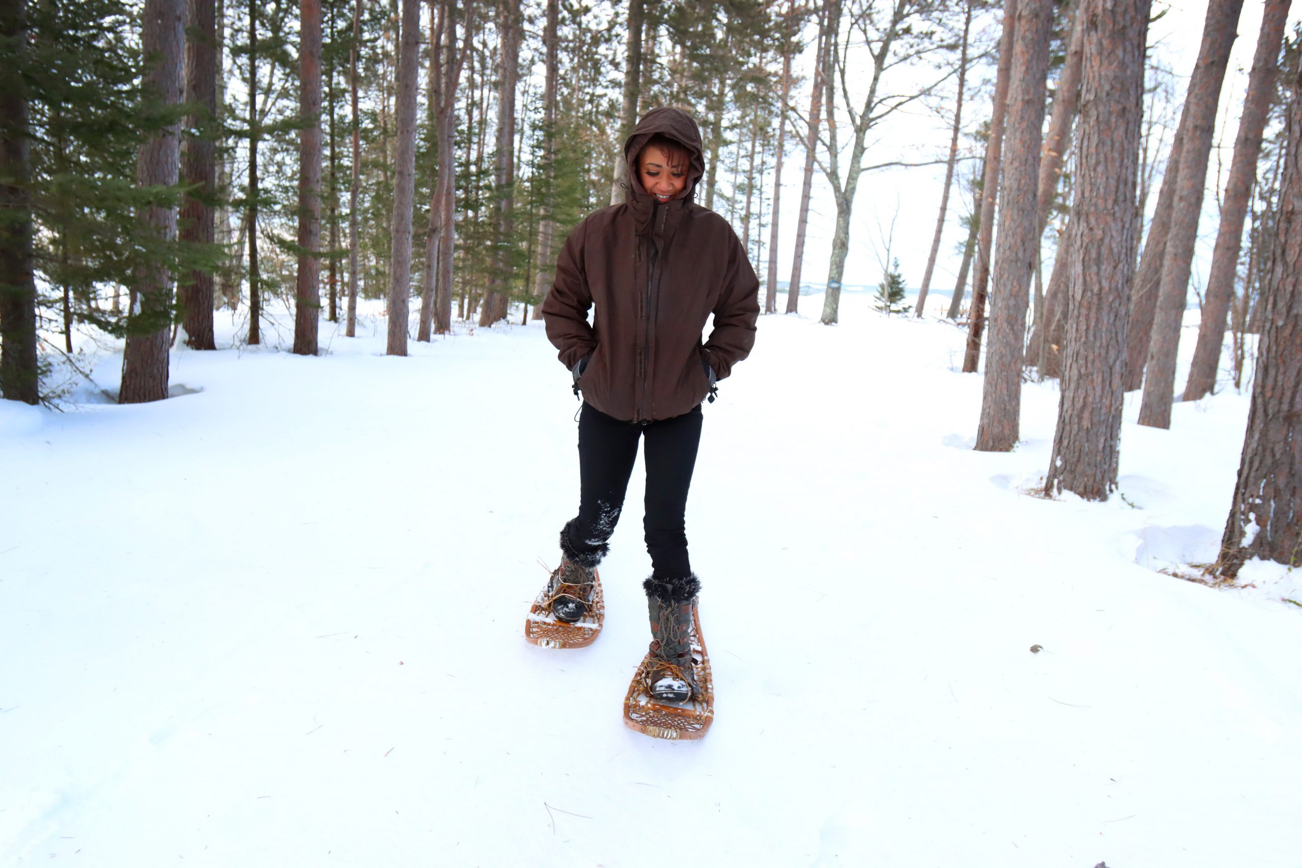 snowshoeing in porcupine mountains